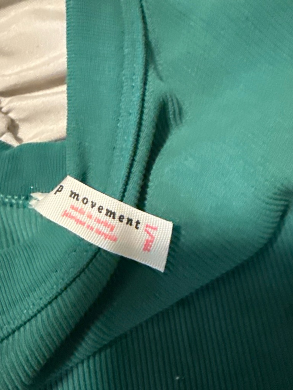 FP Movement Green Ribbed Cropped Tank Top - Picture 4 of 4